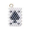 Cylinder Seed Flat Round Pendants PALLOY-MZ00594-04-1