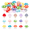 60Pcs Mushroom Resin Home Ornaments & Cabochons DJEW-OC0001-10-1