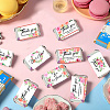 Leaf Paper Self Adhesive Mini Candy Bar Wrappers DIY-WH0604-004-4