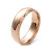Ion Plating(IP) 304 Stainless Steel Flat Plain Band Rings STAS-I160-A-22mm-RG-1