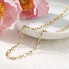3.5MM 304 Stainless Steel Oval Link Chain Necklaces NJEW-T016-08G-3