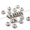 Brass Rhinestone Spacer Beads RB-A014-Z5mm-01S-NF-1