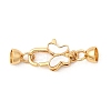 Brass Lobster Claw Clasps KK-U059-50G-1