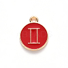 Alloy Enamel Pendants X-ENAM-S124-01A-07I-2