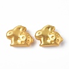 Rack Plating Alloy Beads PALLOY-I215-28G-3