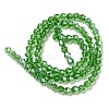 Transparent Electroplate Glass Beads Strands GLAA-F029-2mm-C03-2