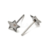 Tarnish Resistant Earring Cabochon Settings 304 Stainless Steel Ear Studs Blank Settings STAS-Q170-10-2