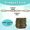 10M Brass Paperclip Chains CHC-SP0001-08A-AB-2