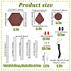 DIY Wood & Aluminium Round Tube Wind Chime Making Kits DIY-PH0023-72B-2