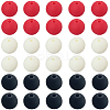 Rubberized Style Imitated Silicone Acrylic Beads MACR-PA0001-06C-05-6
