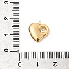 304 Stainless Steel Micro Pave Cubic Zirconia Pendants STAS-P431-36A-G-3