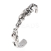 Retro 316 Surgical Stainless Steel Cuff Bangles BJEW-C142-06AS-4