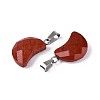 Natural Red Jasper Pendants G-N349-02H-P-2