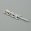Word BRIDE Alloy Rhinestone Hair Bobby Pins FIND-WH0152-34A-S-2