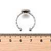 304 Stainless Steel Cuff Ring Components RJEW-H250-02C-P-3