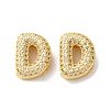 Rack Plating Brass Micro Pave Cubic Zirconia Slide Charms KK-C084-34G-D-1