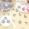 100Pcs 10 Styles Rack Plating Eco-Friendly Alloy Charms FIND-YW0008-79-3