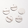 Non-Tarnish Spray Painted 201 Stainless Steel Pendants LS-STAS-I048-A02-1