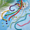 8 Strands 8 Styles Dyed Synthetic Turquoise Beads G-FH0002-61-4