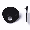 Cellulose Acetate(Resin) Stud Earring Findings X-KY-T020-06-5