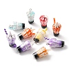 Translucent Resin Pendants RESI-D067-01K-1