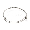 Non-Tarnish 304 Stainless Steel Twist Bangles for Women BJEW-M233-01P-2