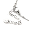 Non-Tarnish Vacuum Plating 304 Stainless Steel Snake Chain Necklaces NJEW-C045-07A-P-3