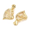 Mother's Day Brass Cubic Zirconia Pendants KK-L251-05G-2