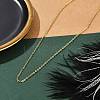 Rack Plating Brass Cable Chain Necklaces for Women NJEW-H049-03G-3