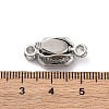 Brass Micro Pave Cubic Zirconia Box Clasps KK-P291-32P-3