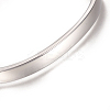 304 Stainless Steel Cuff Bangles STAS-I110-10-4mm-4