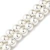 Electroplated Synthetic Magnetic Hematite Beads Strands G-I364-D01-S-1