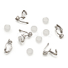 Brass Clip on Earring Findings DIY-TA0002-19P-2