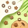 22Pcs 11 Styles Walnut Wood Stud Earring Findings MAK-CJ0001-17-5