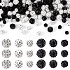 120Pcs 6 Styles Rhinestone Pave Disco Ball Beads RB-TA0001-14-1