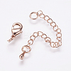 Long-Lasting Plated Brass Chain Extender LS-KK-F711-09RG-2