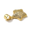 Brass Micro Pave Cubic Zirconia Pendants KK-A163-02G-4