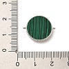 Synthetic Malachite Connector Charms KK-P260-29A-P-3