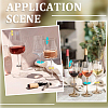 70Pcs 10 Styles Silicone Wine Glass Charms AJEW-SC0002-84-5
