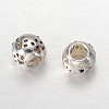 Rondelle Tibetan Style Alloy European Large Hole Beads X-MPDL-F017-11-2