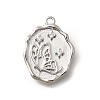 Brass Micro Pave Cubic Zirconia Pendants KK-Q035-16C-P-1