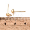 Brass Stud Earring Findings KK-G604-01G-01-3