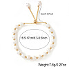 Natural Pearl and Gold Bead Slider Women's Bracelets QK8220-4-1