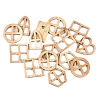 Wood Crafts Slices Miniature Ornaments PW-WG3C06A-01-4