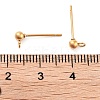 202 Stainless Steel Stud Earring Findings STAS-I324-01G-5mm-3