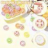 40Pcs 5 Colors Fruit Transparent Resin Cabochons CRES-CJ0001-85-3
