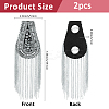 2Pcs Iron & Glass Epaulettes Costume Accessories DIY-FH0009-04B-2