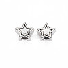 Tibetan Style Alloy European Beads Settings for Enamel TIBEB-N007-029-2