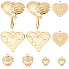 10Pcs 5 Styles 304 Stainless Steel Charms STAS-SC0008-83-1