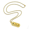 Constellation 304 Stainless Steel Micro Pave Clear Cubic Zirconia Wheat Chain Pendant Necklaces for Women Men NJEW-U007-01F-2